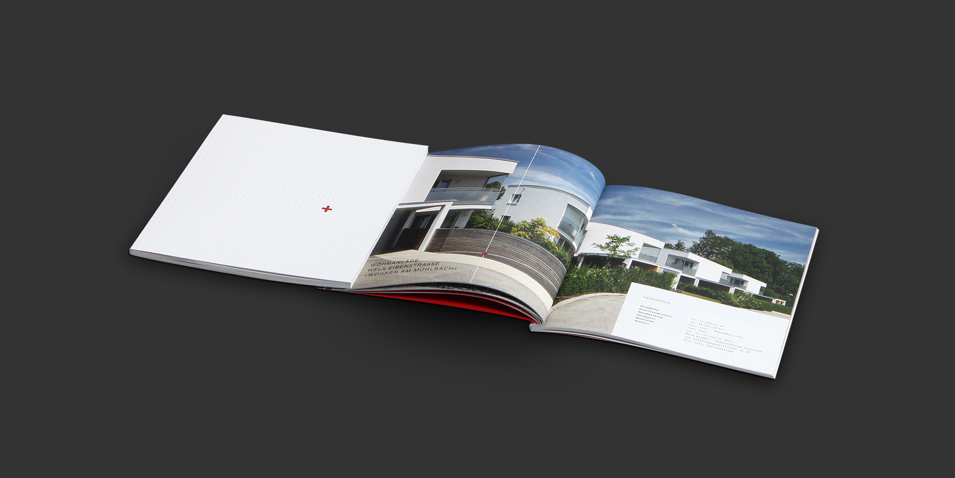 Titanweiss, Grafikstudio, Hanfthal, Weinviertel, Editorial Design, Architektur Weismann, Firmenbroschüre