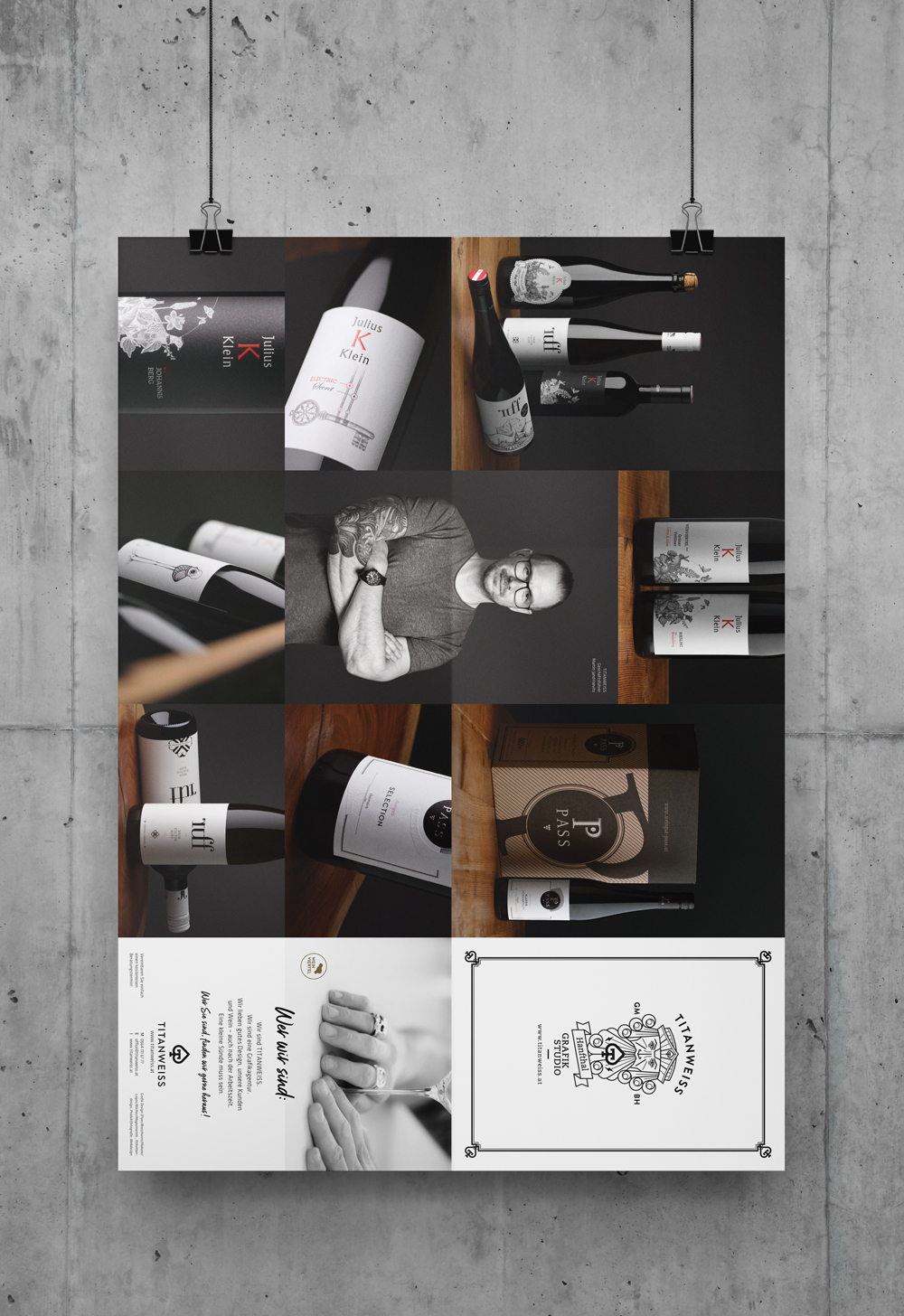 Titanweiß Designagentur Weinviertel Eigenwerbung Flyer
