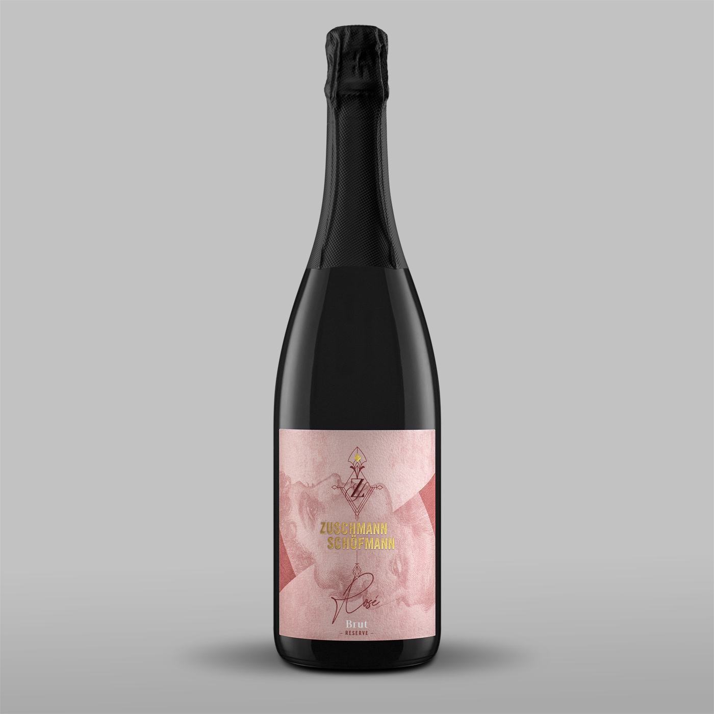 Titanweiss, Grafikstudio, Hanfthal, Weinviertel, Etikettendesign, Weingut Zuschmann-Schöfmann, Weinflasche, Detail