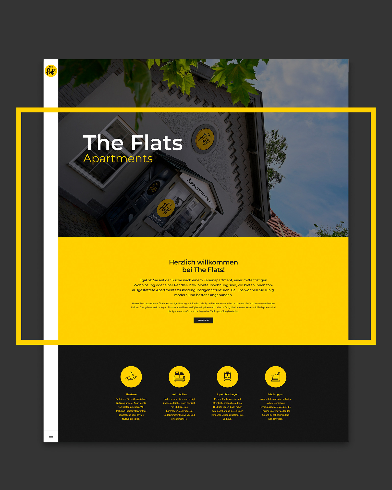 Titanweiss, Grafikstudio, Hanfthal, Weinviertel, Web Design, The Flats