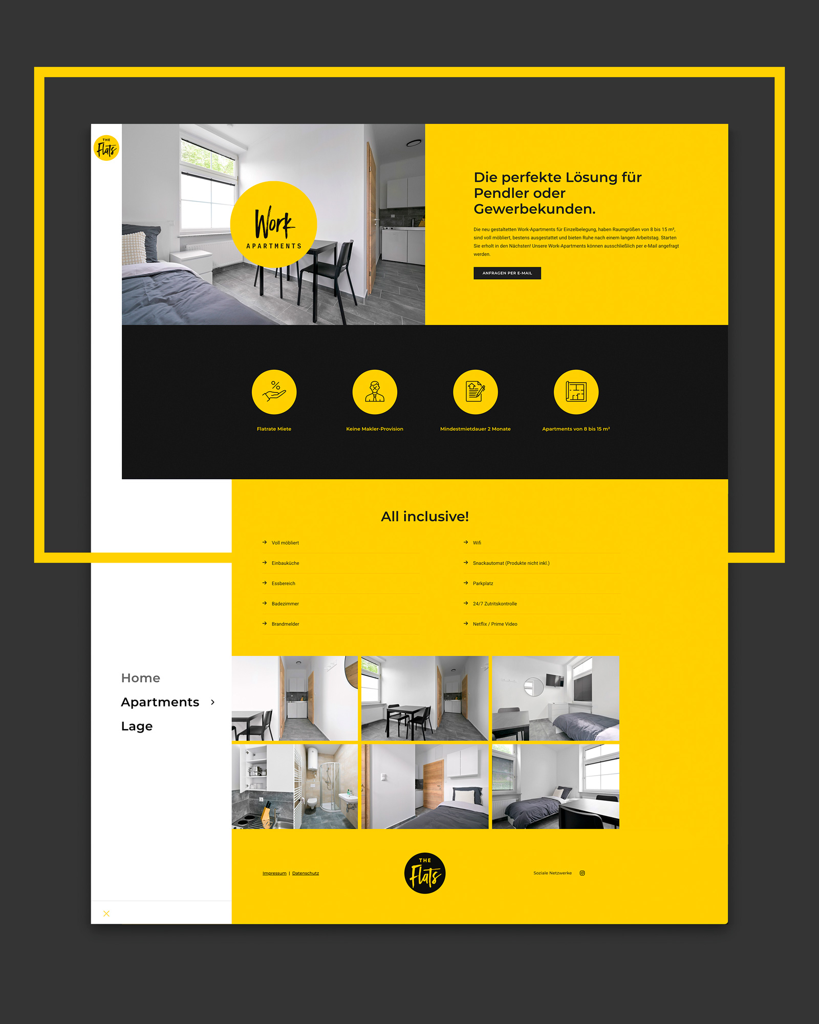 Titanweiss, Grafikstudio, Hanfthal, Weinviertel, Web Design, The Flats