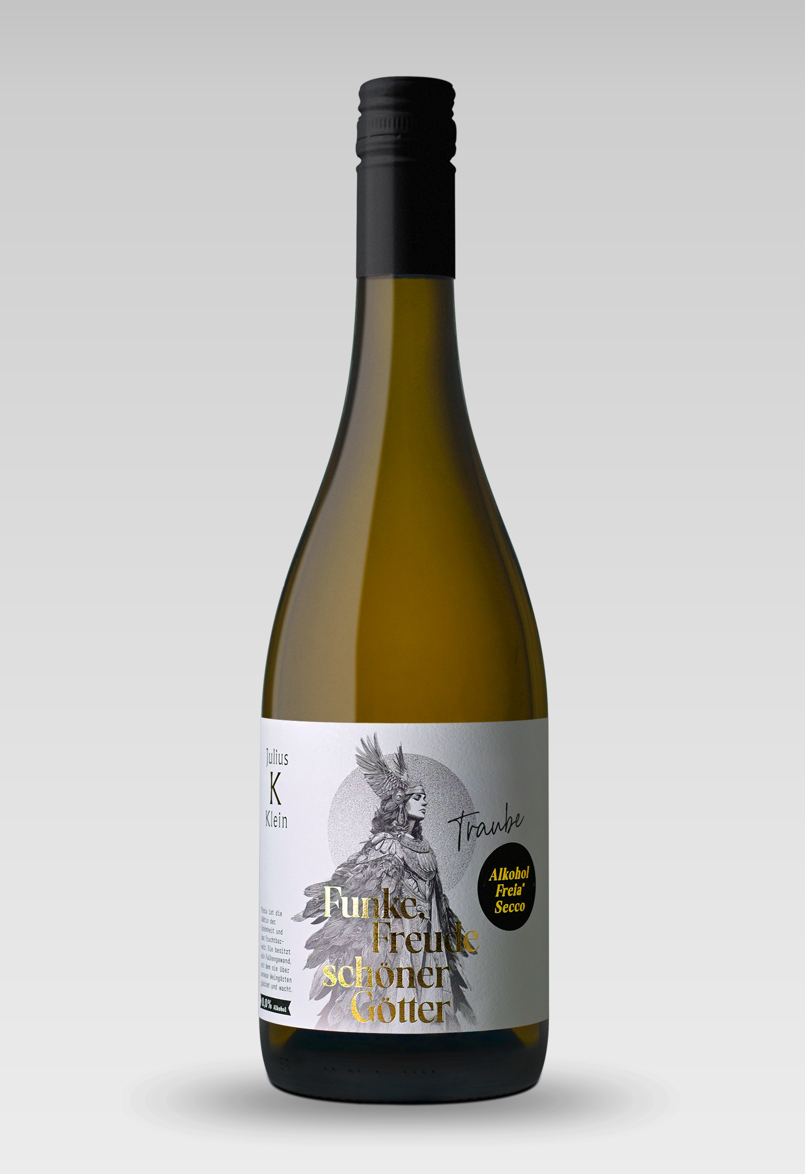 Titanweiss, Grafikstudio, Hanfthal, Weinviertel, Etiketten Design, Julius Klein, Flasche